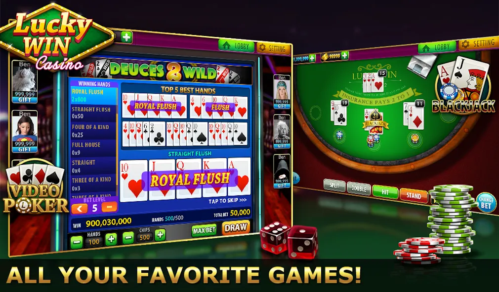 Lucky Win Casino™ SLOTS GAME (Лаки Вин казино СЛОТЫ ИГРА) [МОД: Много монет, Открытые уровни и Мега MOD] Screenshot 5