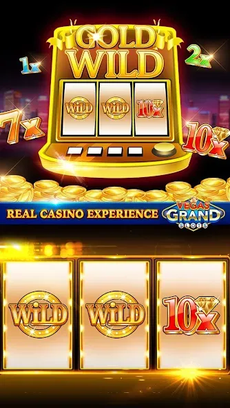 Vegas Grand Slots:Casino Games (Вегас Гранд Слоты) [МОД: Бесконечные деньги, Монеты и Мега MOD] Screenshot 2