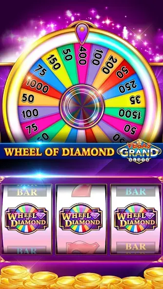 Vegas Grand Slots:Casino Games (Вегас Гранд Слоты) [МОД: Бесконечные деньги, Монеты и Мега MOD] Screenshot 4