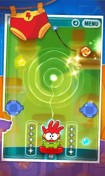 Cut the Rope: Experiments (Кат зе Роуп) [МОД: Меню, Бесконечные монеты и Открытые уровни] Screenshot 3