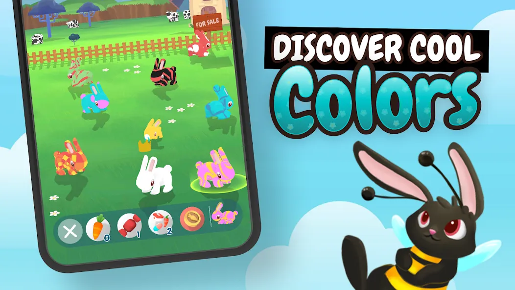Bunniiies - Uncensored Rabbit (Банниииз) [МОД: Много денег, Монет и Все открыто] Screenshot 5