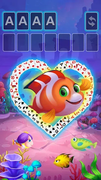 Solitaire Fish Klondike Card (Солитер Карточная игра Клондайк Фиш) [МОД: Деньги, Монеты и Меню MOD] Screenshot 4
