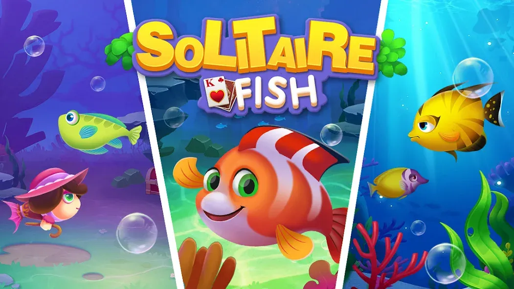 Solitaire Fish Klondike Card (Солитер Карточная игра Клондайк Фиш) [МОД: Деньги, Монеты и Меню MOD] Screenshot 5