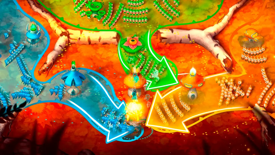 Mushroom Wars 2: RTS Strategy (Мушрум Варс 2) [МОД: Деньги, Монеты и Меню MOD] Screenshot 5