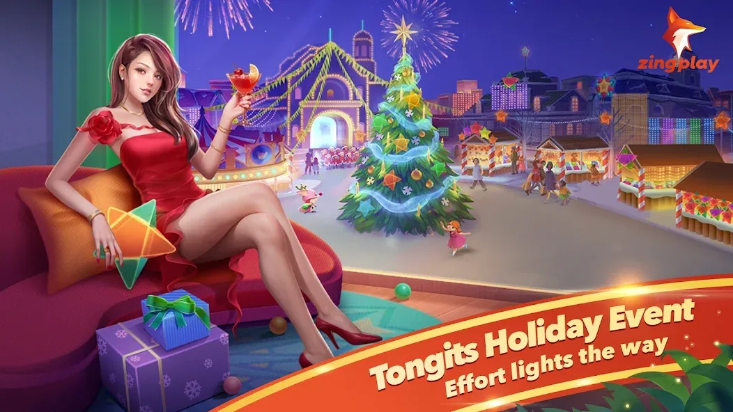 Tongits Zingplay - Card Game (Тонгитс Зингплей) [МОД: Меню, Бесконечные монеты и Открытые уровни] Screenshot 1