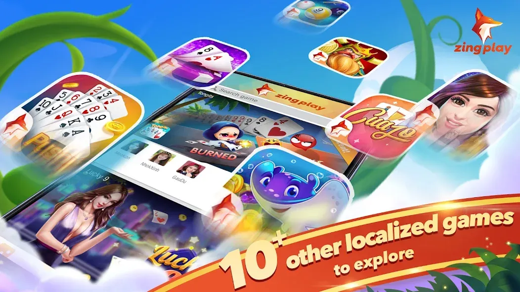 Tongits Zingplay - Card Game (Тонгитс Зингплей) [МОД: Меню, Бесконечные монеты и Открытые уровни] Screenshot 5