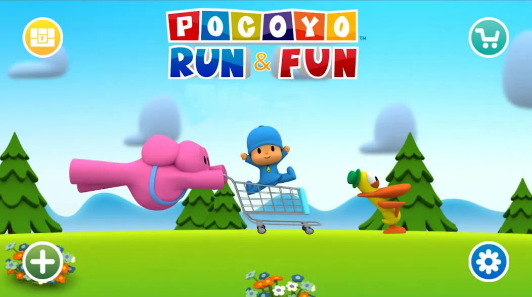 Pocoyo Run & Fun: Cartoon Jump [МОД: Много монет, Открытые уровни и Мега MOD] Screenshot 1