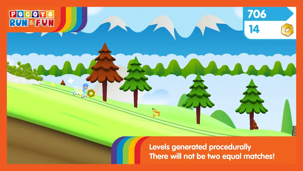 Pocoyo Run & Fun: Cartoon Jump [МОД: Много монет, Открытые уровни и Мега MOD] Screenshot 2