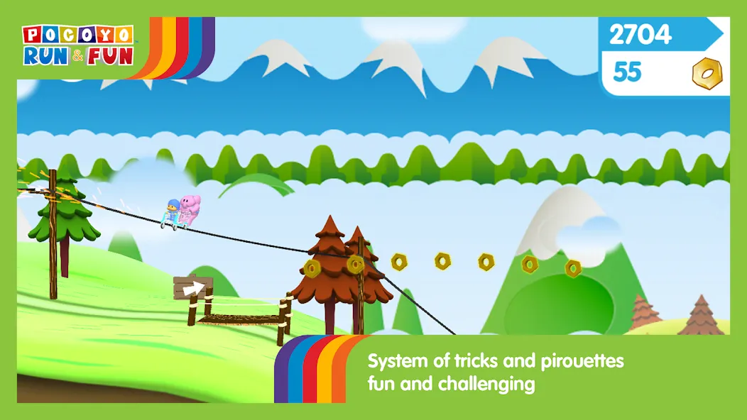 Pocoyo Run & Fun: Cartoon Jump [МОД: Много монет, Открытые уровни и Мега MOD] Screenshot 4