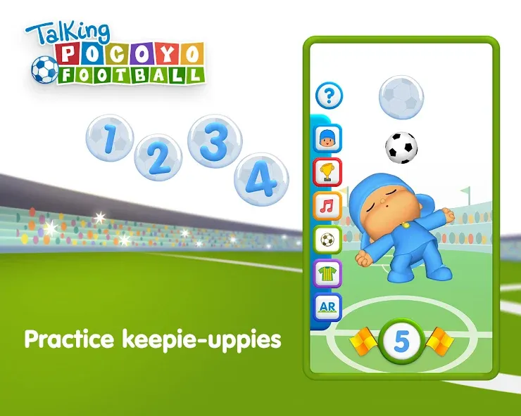 Talking Pocoyo Football [МОД: Много денег, Монет и Все открыто] Screenshot 5