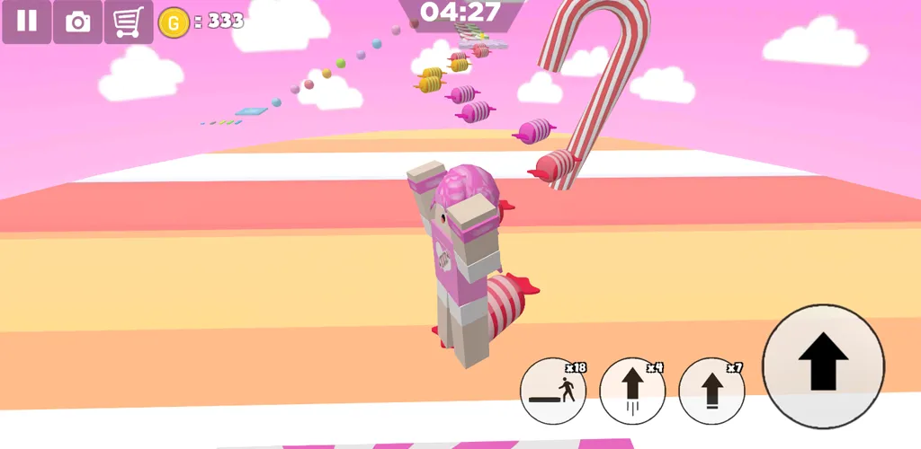 Candy Parkour Sweet girl (Кенди Паркур Свит грл) [МОД: Бесконечные деньги, Монеты и Мега MOD] Screenshot 5