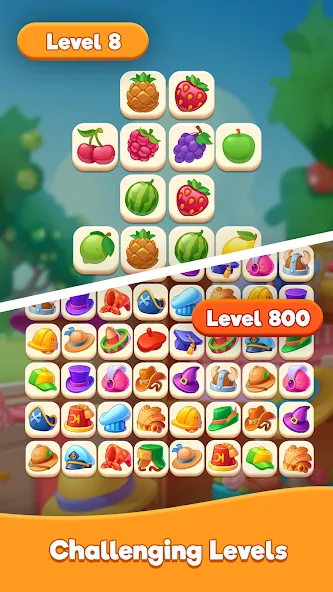 Tasty Match -  Zen Connect [МОД: Меню, Бесконечные монеты и Открытые уровни] Screenshot 5