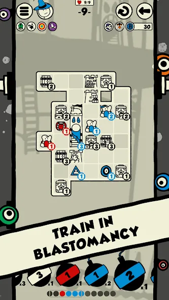Blastomancer: The Puzzle Game [МОД: Все открыто, Дополнительные деньги и Меню MOD] Screenshot 2