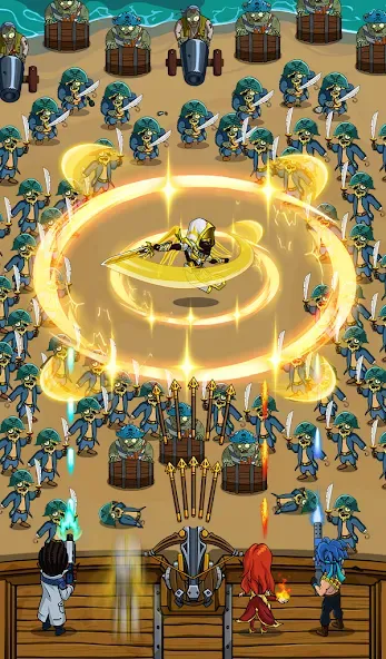Zombie War Idle Defense Game (Зомби Война) [МОД: Деньги, Монеты и Меню MOD] Screenshot 1