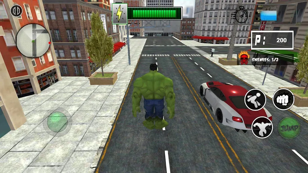 Monster Superhero: Green Fight [МОД: Все открыто, Дополнительные деньги и Меню MOD] Screenshot 2