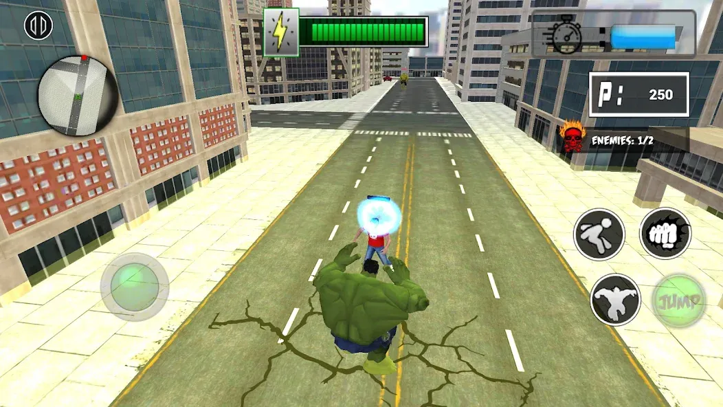 Monster Superhero: Green Fight [МОД: Все открыто, Дополнительные деньги и Меню MOD] Screenshot 3