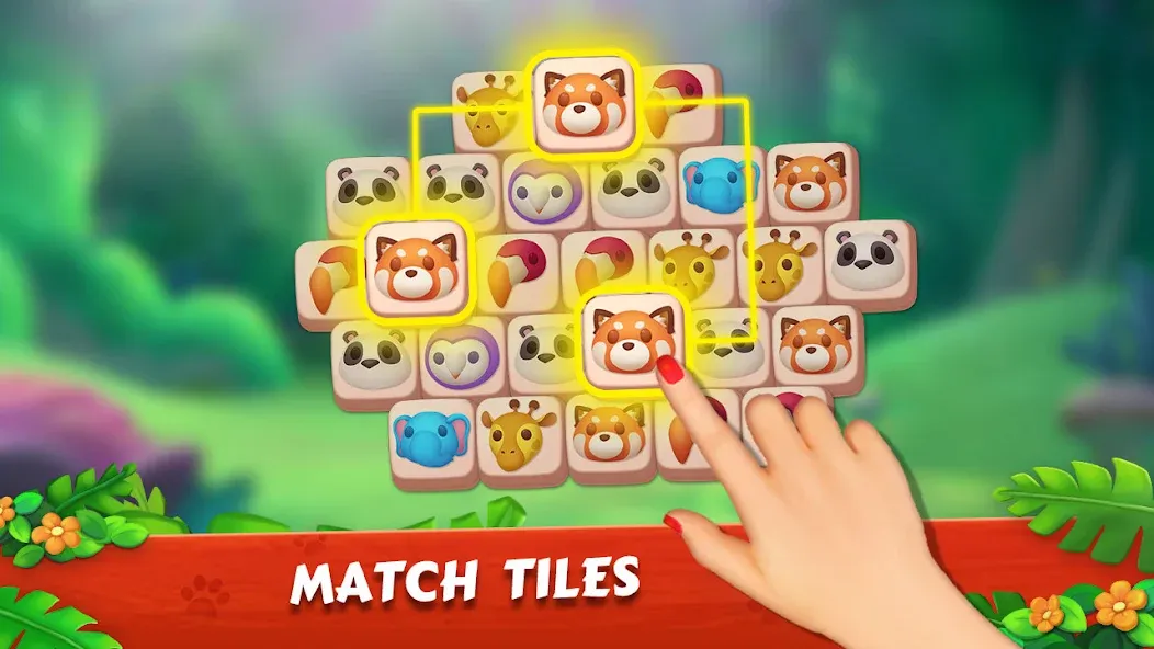 Zoo Tile - Match Puzzle Game (Зу Тайл) [МОД: Все открыто, Дополнительные деньги и Меню MOD] Screenshot 4