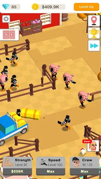 Idle Robbery (Айдл Роббери) [МОД: Бесконечные деньги, Монеты и Мега MOD] Screenshot 2