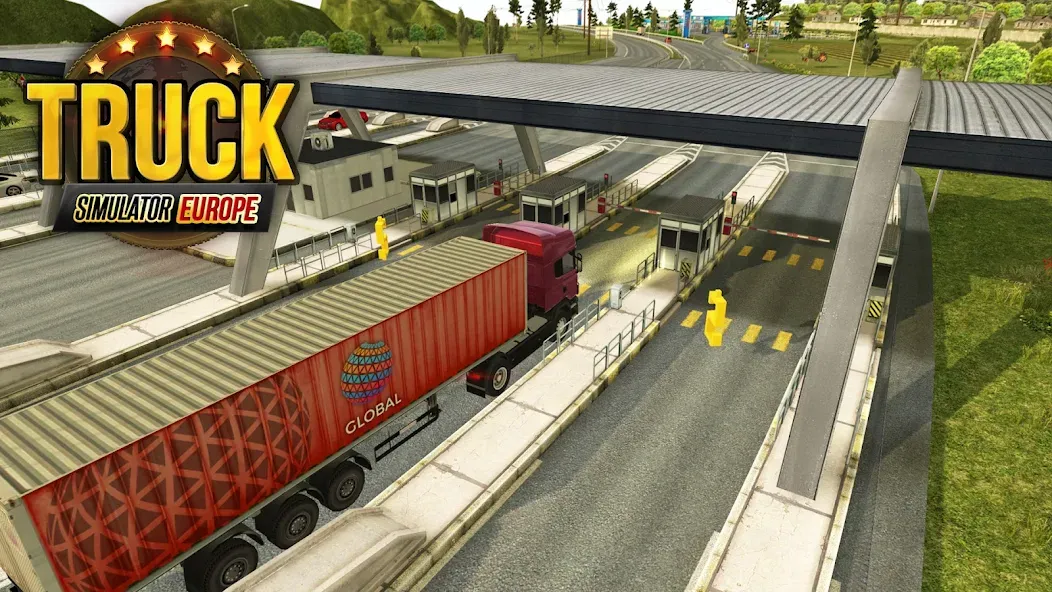 Truck Simulator : Europe [МОД: Меню, Бесконечные монеты и Открытые уровни] Screenshot 1