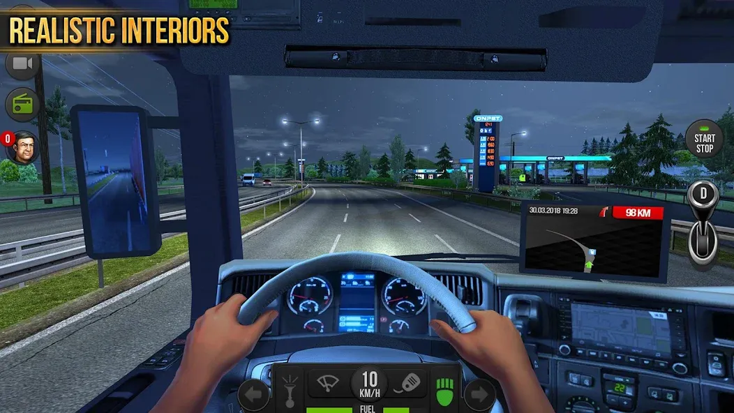 Truck Simulator : Europe [МОД: Меню, Бесконечные монеты и Открытые уровни] Screenshot 4