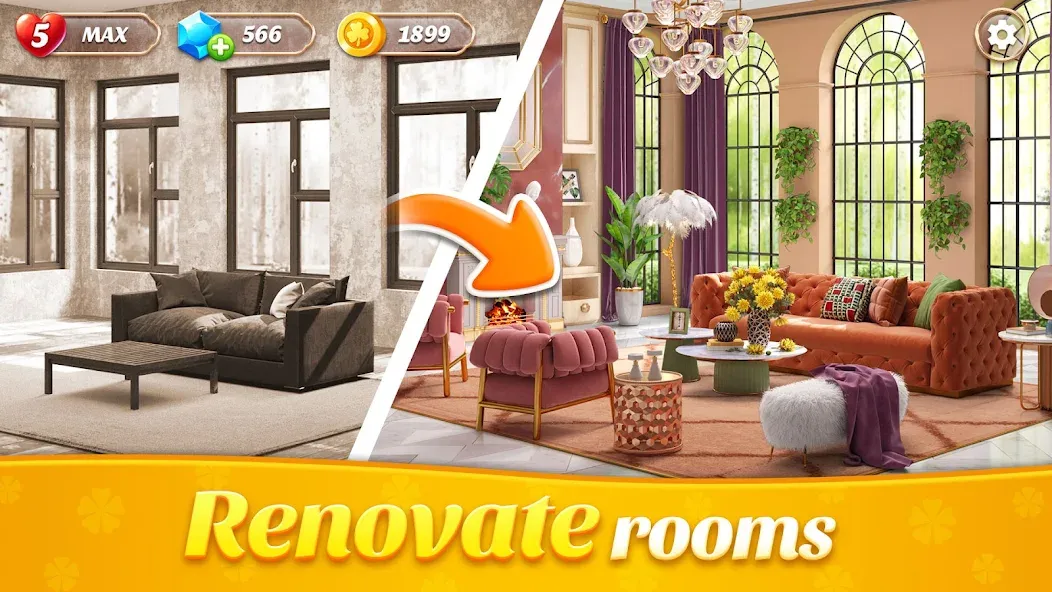Space Decor : Villa (Спейс Декор) [МОД: Много денег, Монет и Все открыто] Screenshot 1