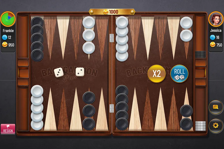 Backgammon Plus - Board Game (Бэкгаммон Плюс) [МОД: Много монет, Открытые уровни и Мега MOD] Screenshot 1