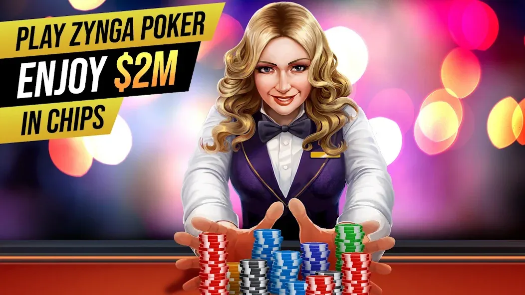 Zynga Poker ™ – Texas Holdem (Зинга Покер) [МОД: Меню, Бесконечные монеты и Открытые уровни] Screenshot 2