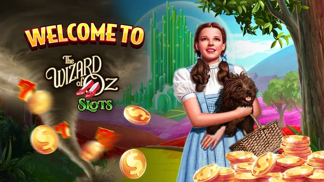 Wizard of Oz Slots Games (Волшебник из страны Оз игровой автомат) [МОД: Меню, Бесконечные монеты и Открытые уровни] Screenshot 1