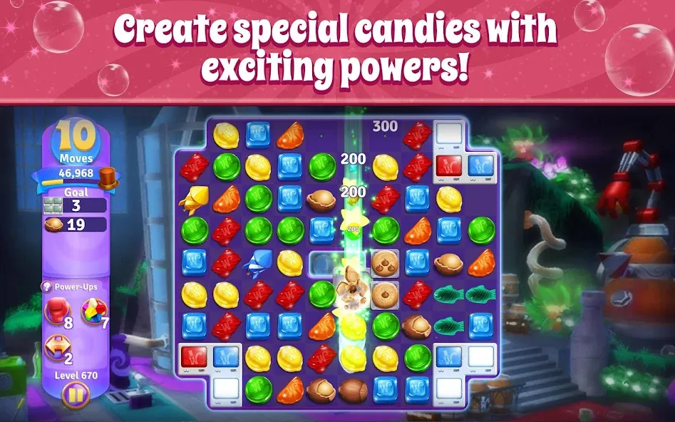 Wonka's World of Candy Match 3 [МОД: Меню, Бесконечные монеты и Открытые уровни] Screenshot 4