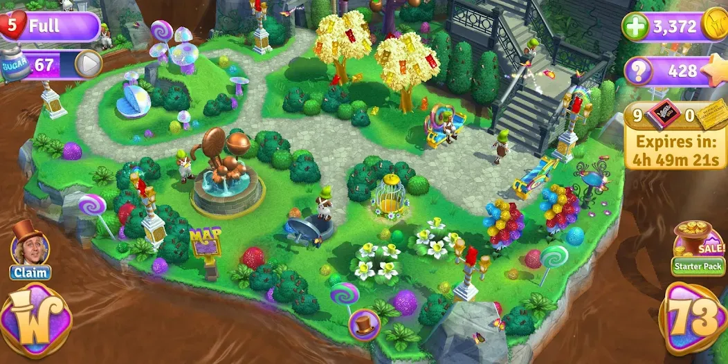 Wonka's World of Candy Match 3 [МОД: Меню, Бесконечные монеты и Открытые уровни] Screenshot 5