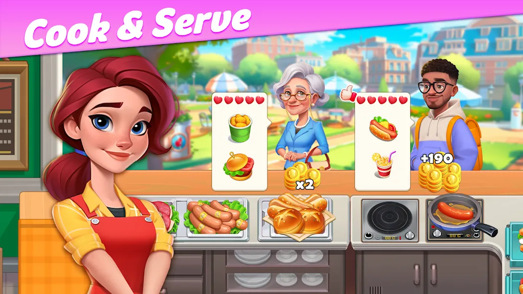 Restaurant Rescue - Food Games (Ресторанный спасатель) [МОД: Бесконечные деньги, Монеты и Мега MOD] Screenshot 4