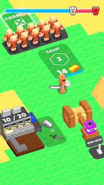 Craft Commander – Mine & Build (Крафт Коммандер) [МОД: Бесконечные деньги, Монеты и Мега MOD] Screenshot 1
