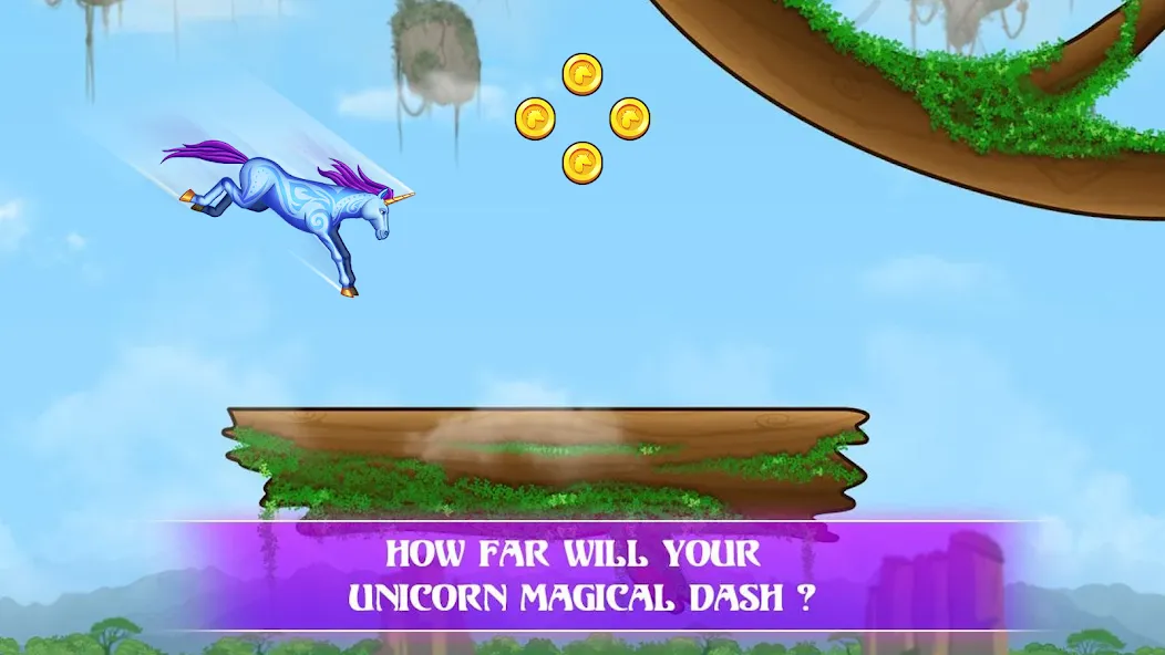 Unicorn Dash: Magical Run (Юникорн Дэш) [МОД: Меню, Бесконечные монеты и Открытые уровни] Screenshot 2