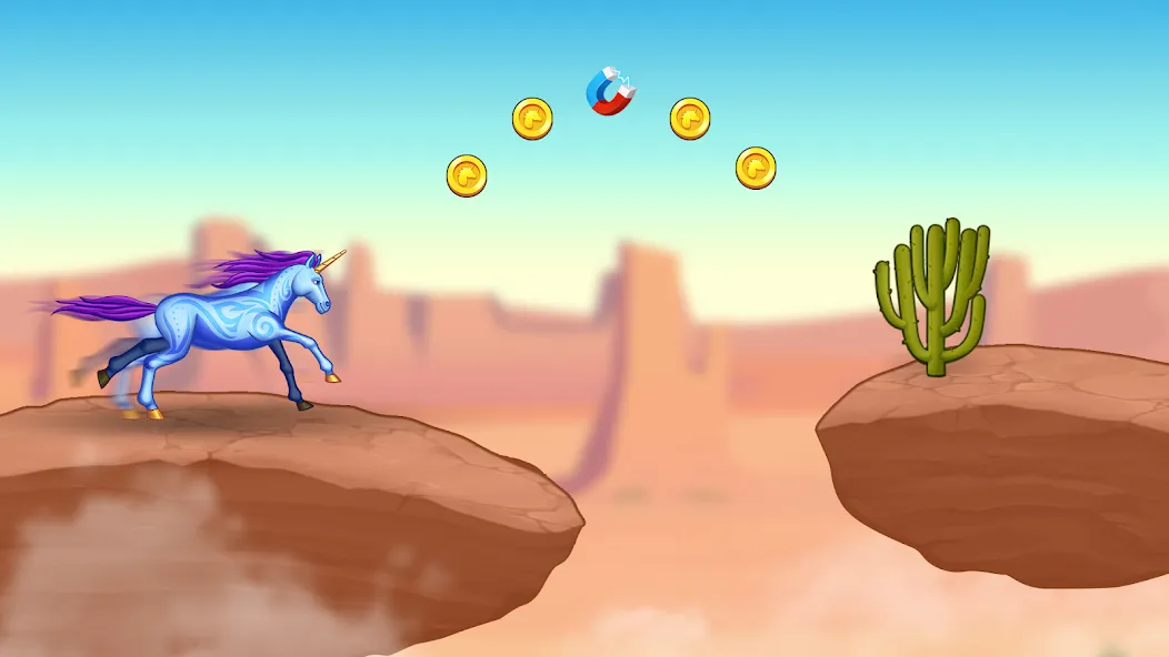Unicorn Dash: Magical Run (Юникорн Дэш) [МОД: Меню, Бесконечные монеты и Открытые уровни] Screenshot 3