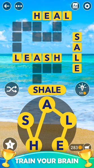 Word Cross: Offline Word Games [МОД: Много денег, Монет и Все открыто] Screenshot 3