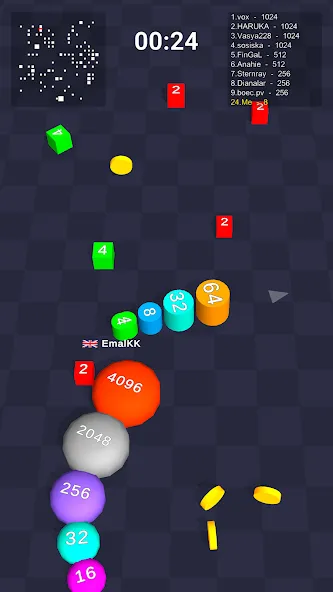 Cube Arena 2048: Merge Numbers [МОД: Все открыто, Дополнительные деньги и Меню MOD] Screenshot 1