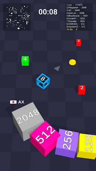 Cube Arena 2048: Merge Numbers [МОД: Все открыто, Дополнительные деньги и Меню MOD] Screenshot 2