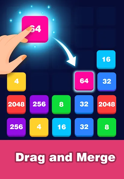 2248 Number block puzzle 2048 (Две тысячи двести сорок восемь) [МОД: Много монет, Открытые уровни и Мега MOD] Screenshot 4