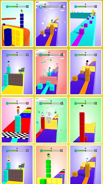 Block Surfer (Блок Серфер) [МОД: Деньги, Монеты и Меню MOD] Screenshot 4