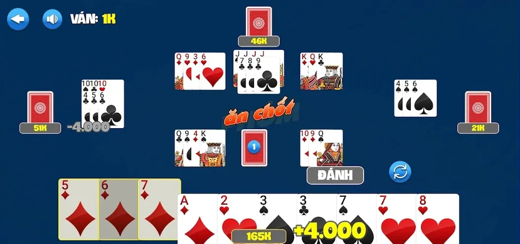 Phỏm [МОД: Много монет, Открытые уровни и Мега MOD] Screenshot 1