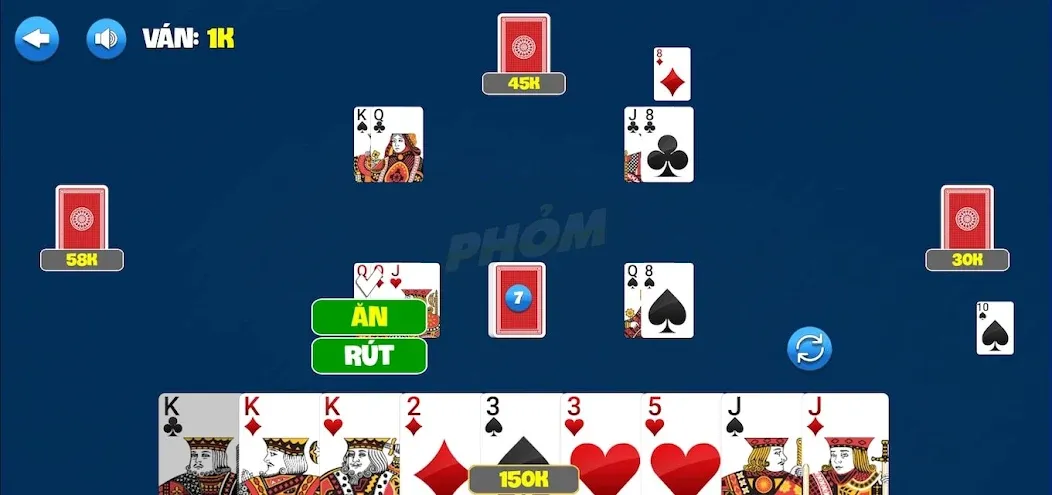 Phỏm [МОД: Много монет, Открытые уровни и Мега MOD] Screenshot 2