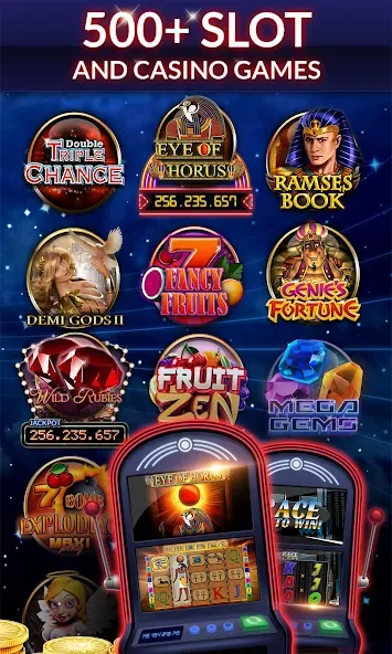 Merkur24 – Slots & Casino (Меркур24 Казино) [МОД: Все открыто, Дополнительные деньги и Меню MOD] Screenshot 3