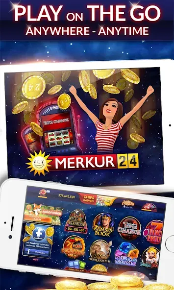 Merkur24 – Slots & Casino (Меркур24 Казино) [МОД: Все открыто, Дополнительные деньги и Меню MOD] Screenshot 4