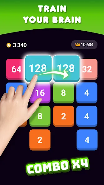 2048: Puzzle Game! Merge Block (Две тысячи сорок восемь) [МОД: Бесконечные деньги, Монеты и Мега MOD] Screenshot 5