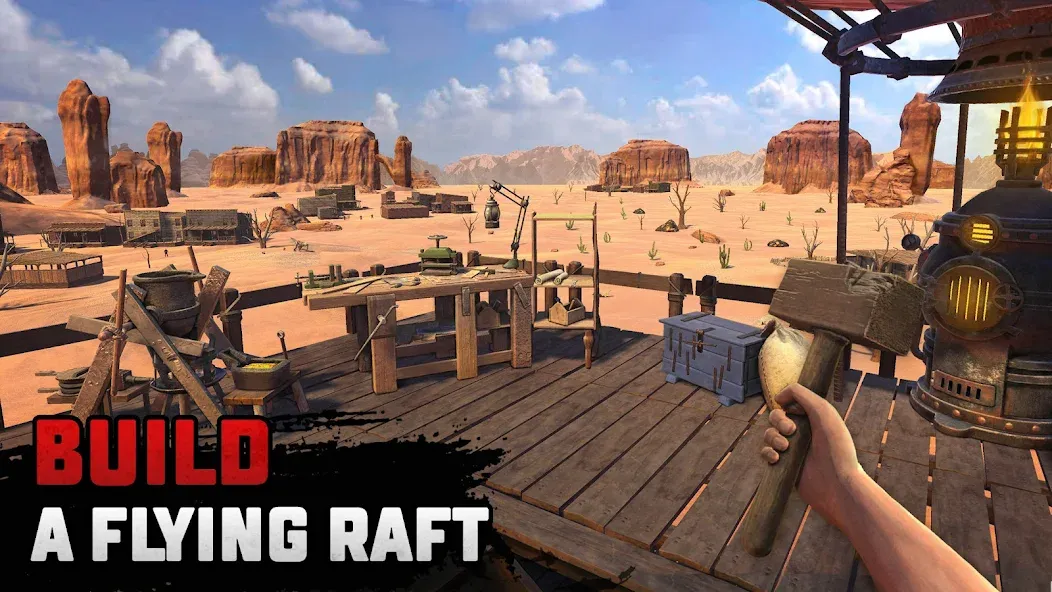 Raft® Survival: Desert Nomad (Рафт Сурвайвал) [МОД: Меню, Бесконечные монеты и Открытые уровни] Screenshot 2