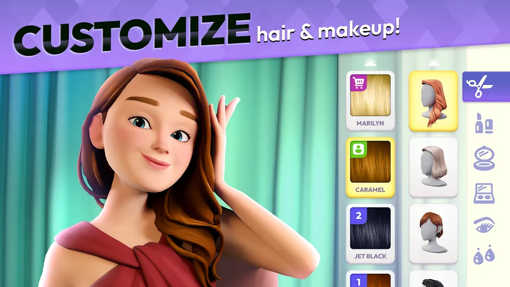 Makeover Match - Fashion Game (Мейковер Матч) [МОД: Много монет, Открытые уровни и Мега MOD] Screenshot 1