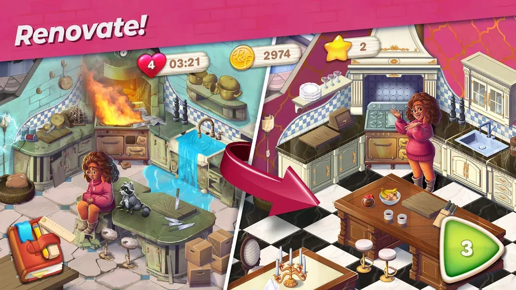 Penny & Flo: Home Renovation [МОД: Много денег, Монет и Все открыто] Screenshot 3