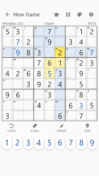 Killer Sudoku - Sudoku Puzzles [МОД: Бесконечные деньги, Монеты и Мега MOD] Screenshot 2