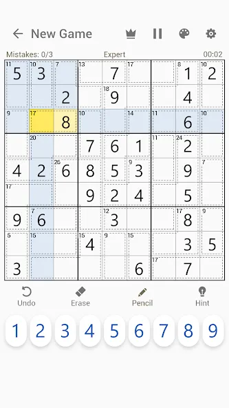 Killer Sudoku - Sudoku Puzzles [МОД: Бесконечные деньги, Монеты и Мега MOD] Screenshot 5