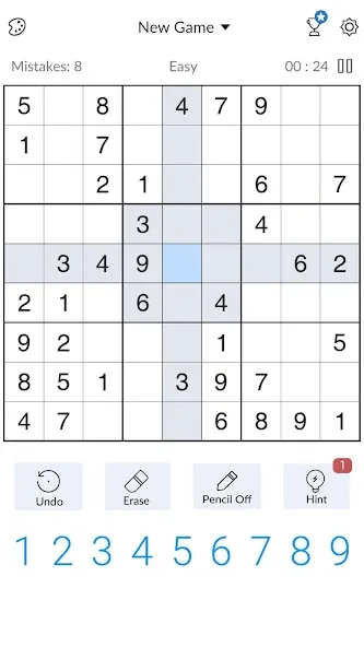 Sudoku - Classic Sudoku Puzzle [МОД: Много монет, Открытые уровни и Мега MOD] Screenshot 2